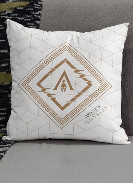 Almofada Assassin's Creed Odyssey Texture White Almofada Assassin's Creed Odyssey Texture White