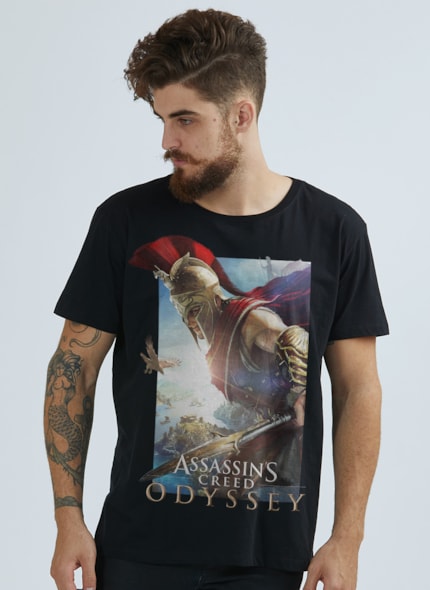 Camiseta Assassin's Creed Odyssey Cover Camiseta Assassin's Creed Odyssey Cover