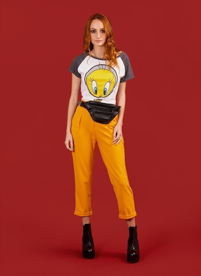 Camiseta Piu-Piu Tweety Dots Camiseta Piu-Piu Tweety Dots