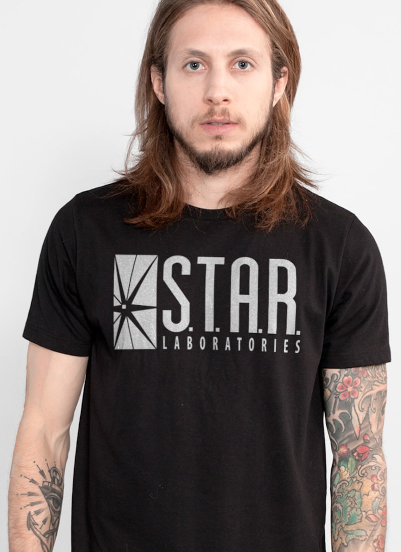 Camiseta The Flash Serie STAR Laboratories Camiseta The Flash Serie STAR Laboratories