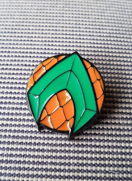Pin de Metal Aquaman Logo Pin de Metal Aquaman Logo